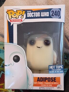 Funko POP! Doctor Who Adipose Glow-in-the-Dark White Vinyl Figure #240